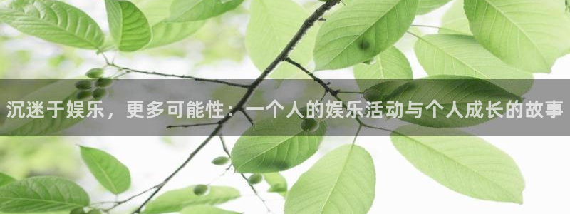 下载最新开心彩：沉迷于娱乐，更多可能性：一个人的娱乐活动与个人成长的故事